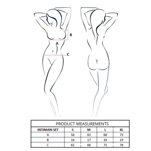 PASSION - INTIMARI REGGISENO + SLIP ROSA S/M